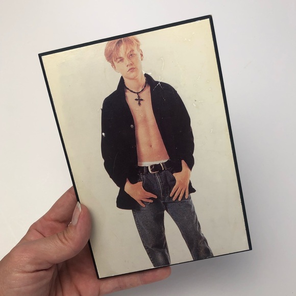 3/25$ - 90s Vintage Leonardo Dicaprio Romeo + Juliet Laminated Picture - Picture 5 of 5